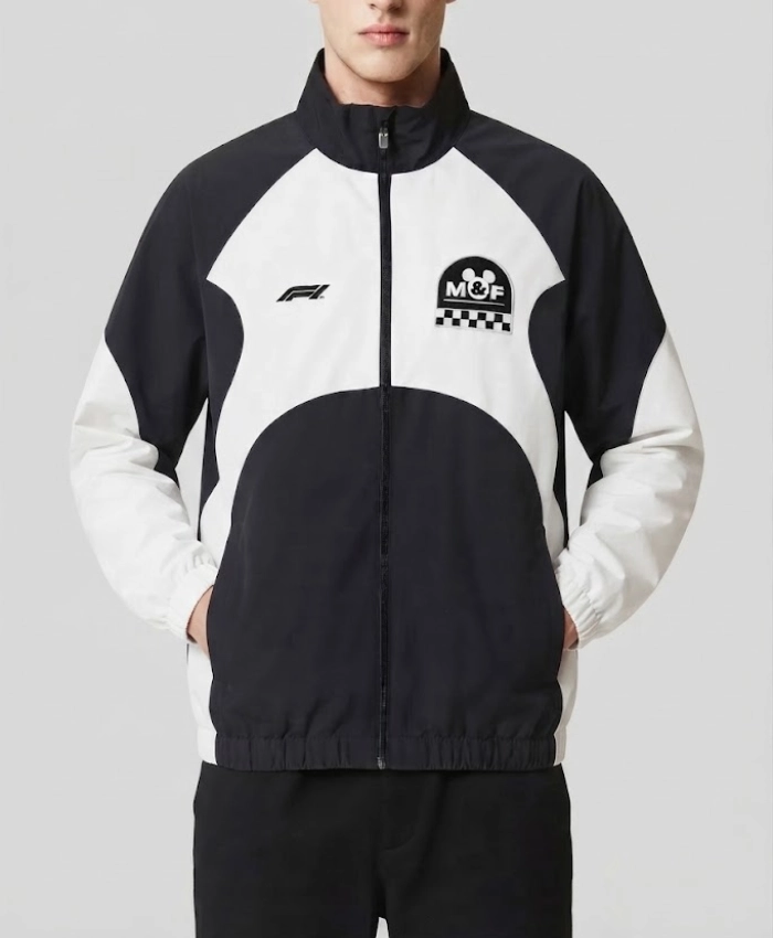 Disney x F1 Lightweight Black Zip Up Track Jacket