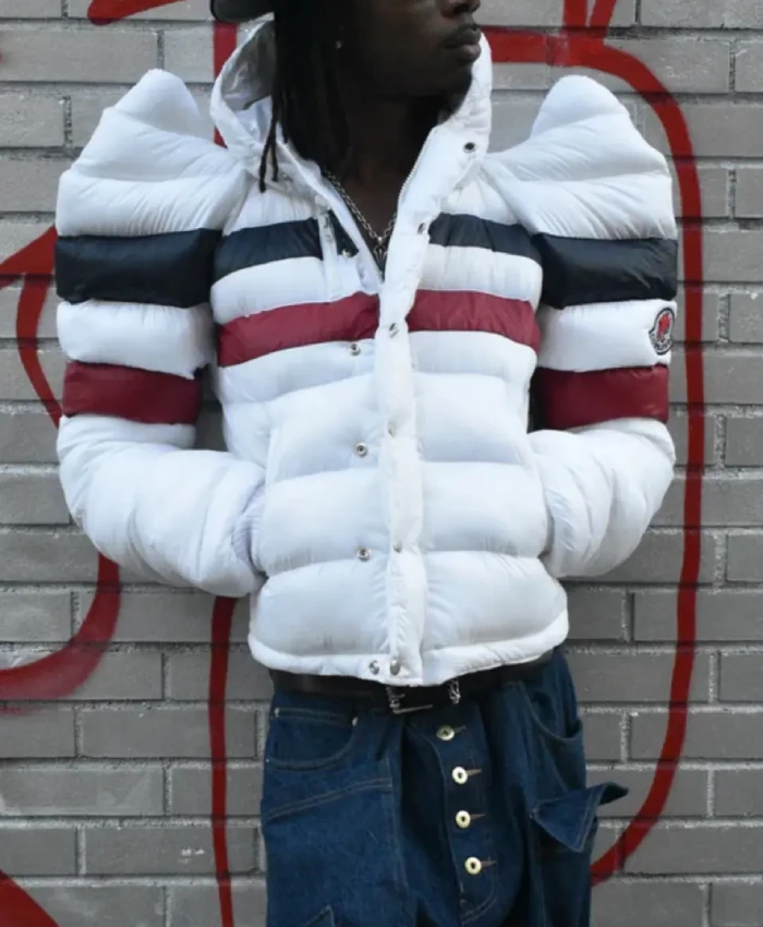 Dylan Thomas Cornfed White Hooded Jacket