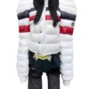 Dylan Thomas Cornfed White Puffer Hooded Jacket