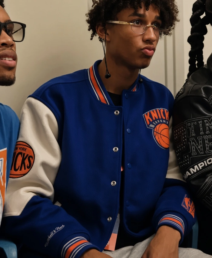 Egypt Dean New York Knicks Championship Ticker Tape Victory Parade 2026 Varsity Jacket