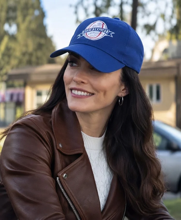Elizabeth Tulloch TV Series Superman and Lois S04 Lois Lane Brown Biker Jacket