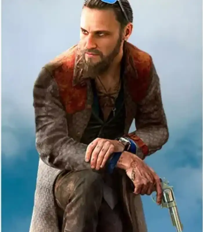 Far Cry 5 John Seed Long Leather Coat