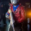 Fortnit Video Game Rust Lord Red Gaming Leather Jacket