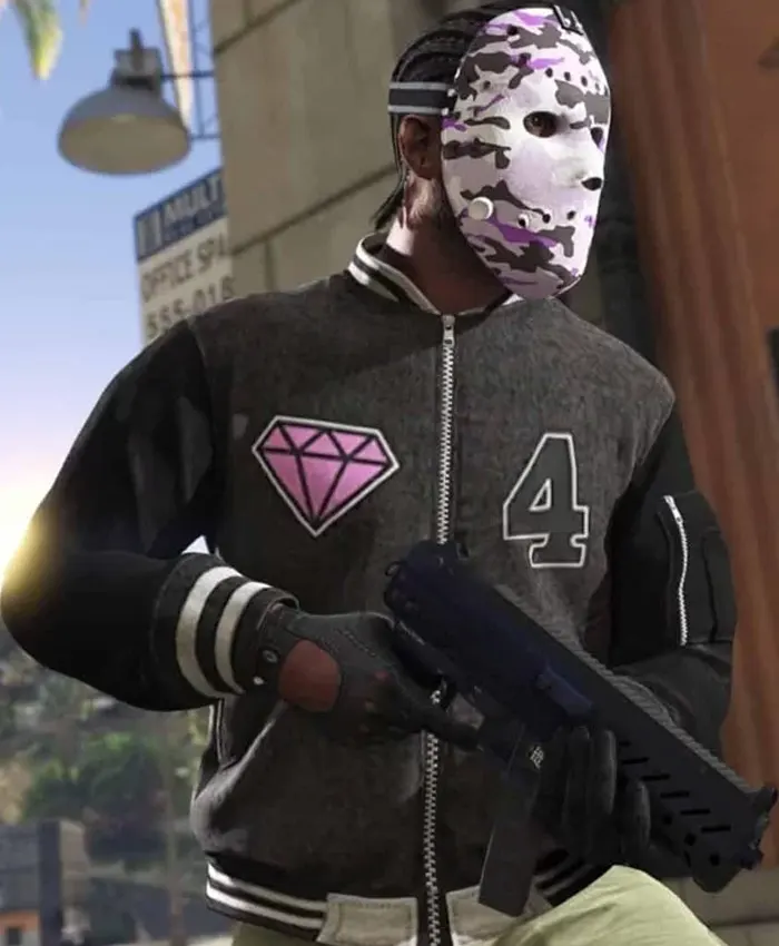 GTA 6 Panther Bomber Letterman Jacket