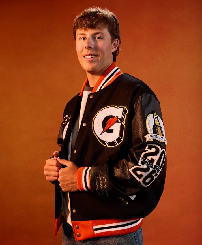 Gatorade Players of the Year 2026 Black Bomber Jacket