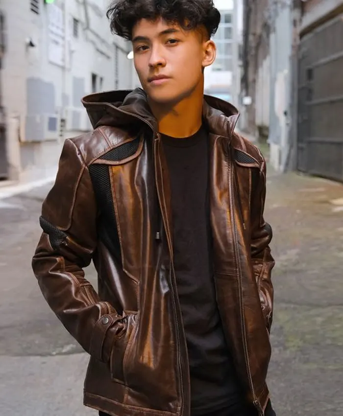 Gavin Reed Detroit Become Human Brown Hooded Gaming Jacket
