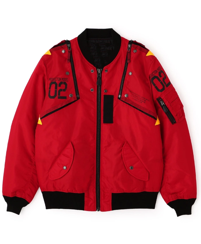 【XL】AVIREX MA-1 REMODEL AVIREX × RADIO EVA MA-1 Remodel Jacket