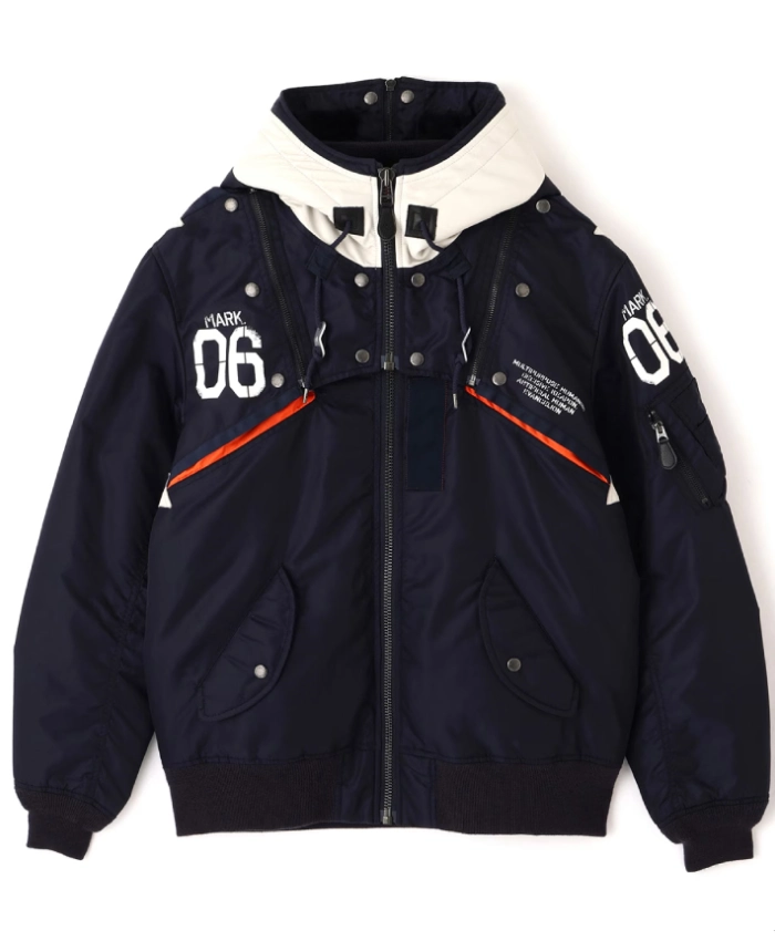 【XL】AVIREX MA-1 REMODEL AVIREX × RADIO EVA MA-1 Remodel Jacket