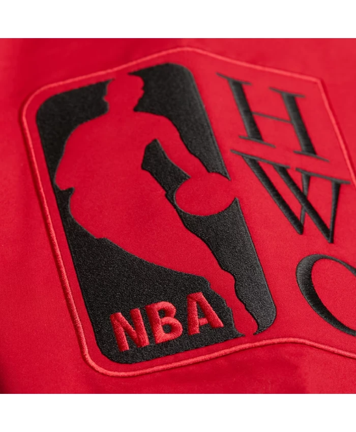 Get Chicago Bulls Black Vintage Team Origins Satin Jacket