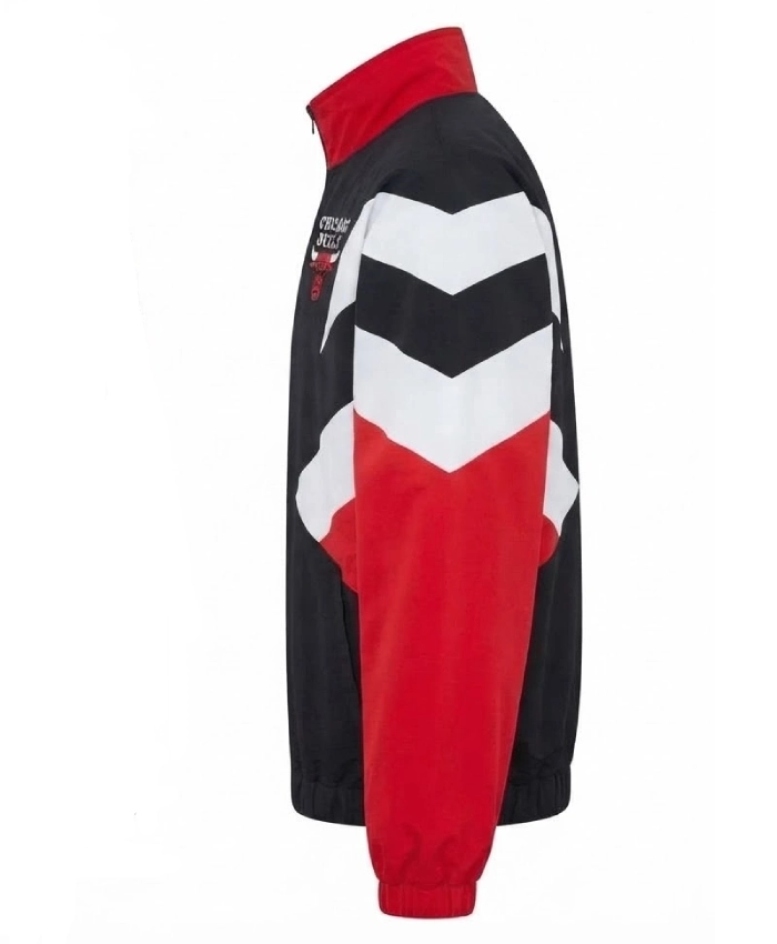 Get Chicago Bulls Black and Red Spray Full Zip Jacket