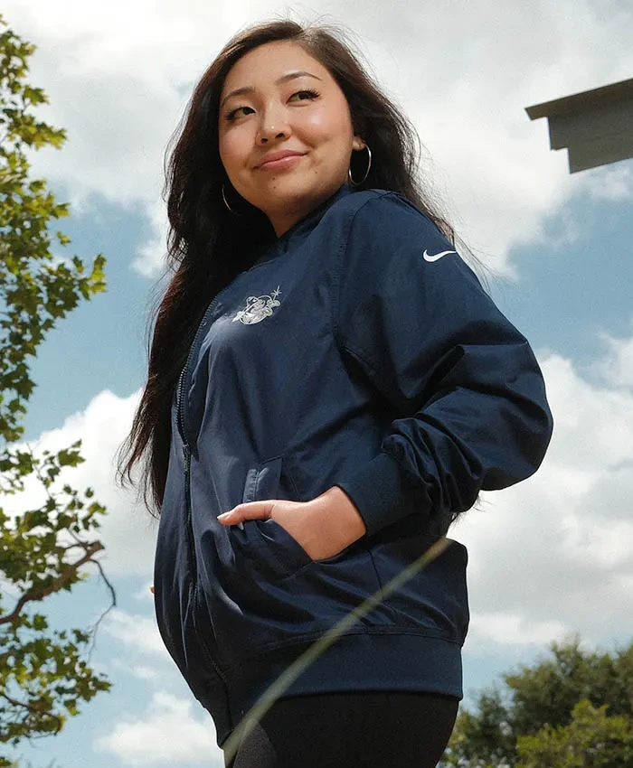 Get Disney D23 Mickey Mouse Nike Blue Jacket