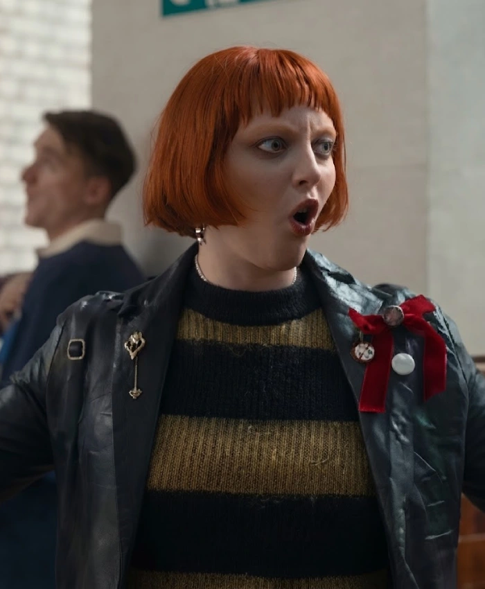 Get Finding Emily 2026 Kat Ronney Leather Jacket