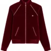 Get NYC Meek Mill Celine Zip Up Burgundy Track Jacket