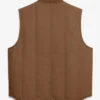 Get Ohio State Buckeyes Academic Brown Padded Full Zip Vest