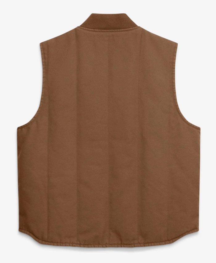 Get Ohio State Buckeyes Academic Brown Padded Full Zip Vest