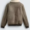 Get Xavier Smalls TV Series Beauty in Black S02 Angel Khaki Leather Bomber Jacket