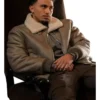 Get Xavier Smalls TV Series Beauty in Black S02 Angel Khaki Shearling Leather Bomber Jacket