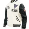 Golden State Valkyries Modern Originals Classic Rib Wool Leather Varsity Jacket Sale