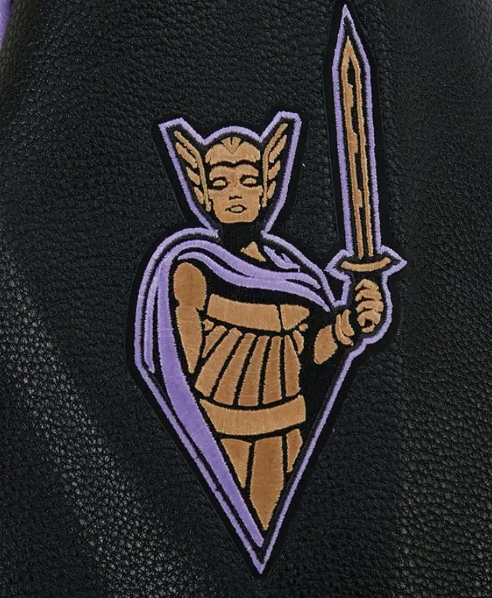 Golden State Valkyries Modern Originals Classic Rib Wool Leather Varsity Jacket