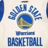 Golden State Warriors Modern Originals Classic Rib Leather Varsity Jacket