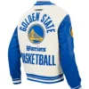 Golden State Warriors Modern Originals Classic Rib Varsity Jacket