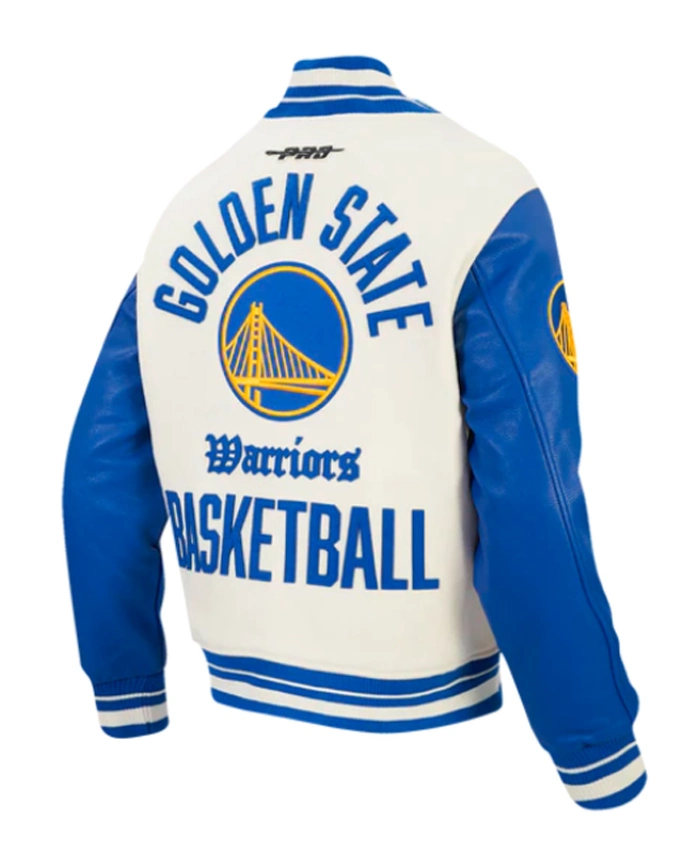 Golden State Warriors Modern Originals Classic Rib Varsity Jacket