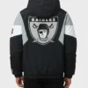 HOMAGE x Las Vegas Raiders Starter Blackout Breakaway Pullover Black Hooded Jacket