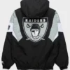 HOMAGE x Las Vegas Raiders Starter Blackout Breakaway Pullover Hooded Jacket