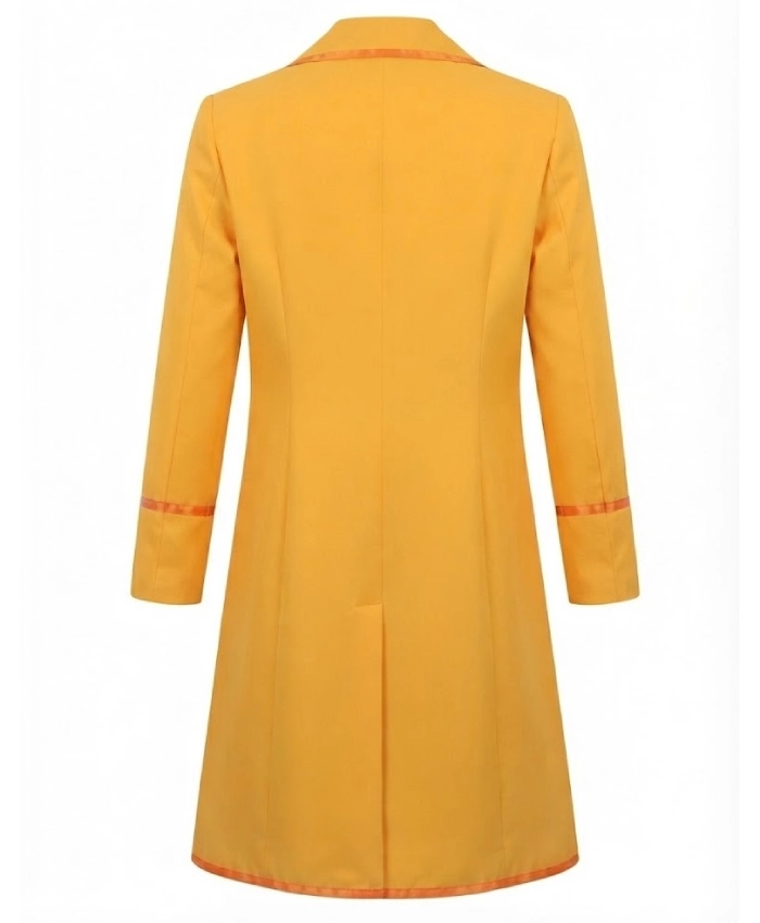 Halloween Classic Mad Hatter Yellow Costume Coat For Sale