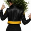 Halloween X Men 97 Rogue Cropped Leather Cosplay Jacket