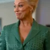 Hannah Waddingham TV Series Ted Lasso S04 Rebecca Welton Chain Print Tie Waist Jacket
