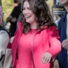 Hannah Wells Off Campus TV Series S02 Ella Bright Pink Wool Jacket