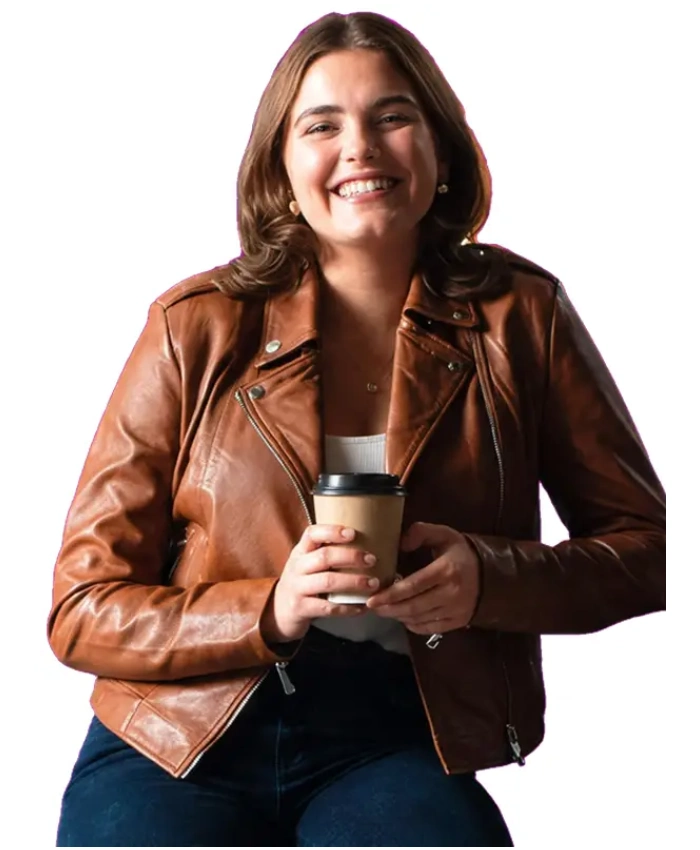 Hannah Wells TV Series Off Campus Ella Bright Leather Jacket