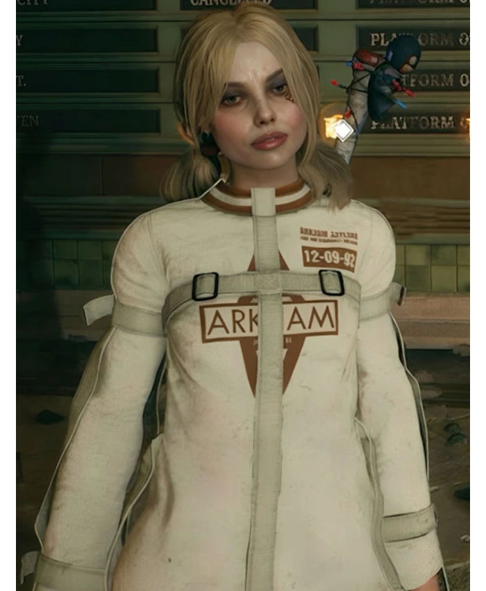 Harley Quinn Arkham Asylum Straight Cosplay Costume Jacket