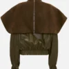 JW Anderson Oversized Collar Khaki Bomber Jacket