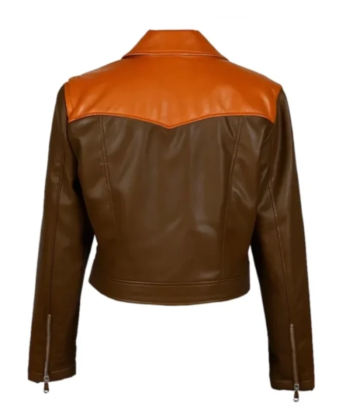 Jiwon Lee TV Series Vampirina Teenage Vampire Sophie Orange Leather Jacket
