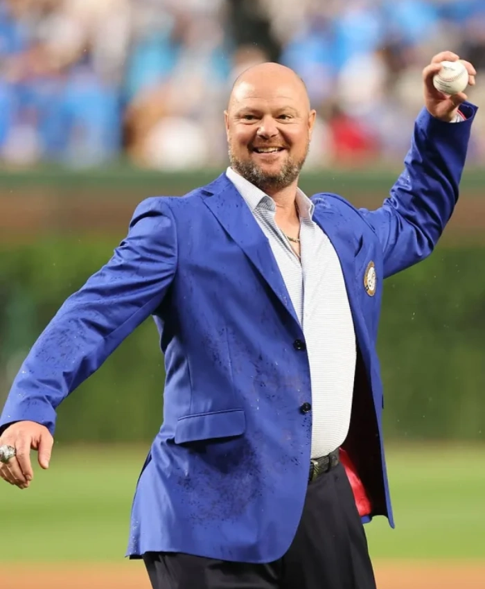 Jon Lester Chicago Cubs Hall of Fame Ceremony Blazer