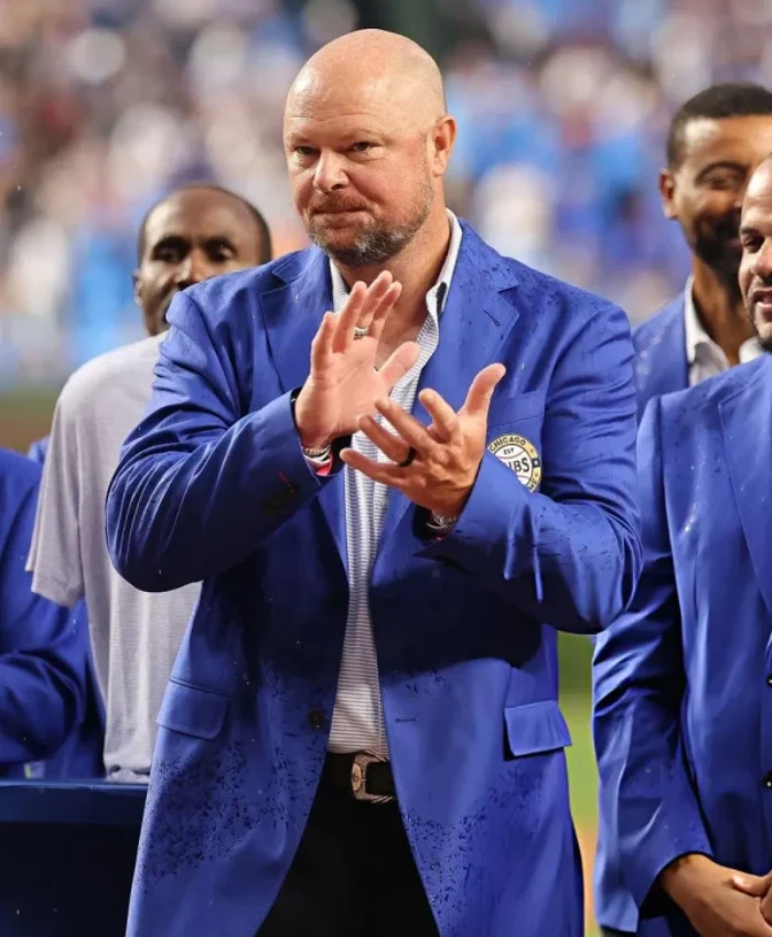 Jon Lester Chicago Cubs Hall of Fame Ceremony Blue Blazer