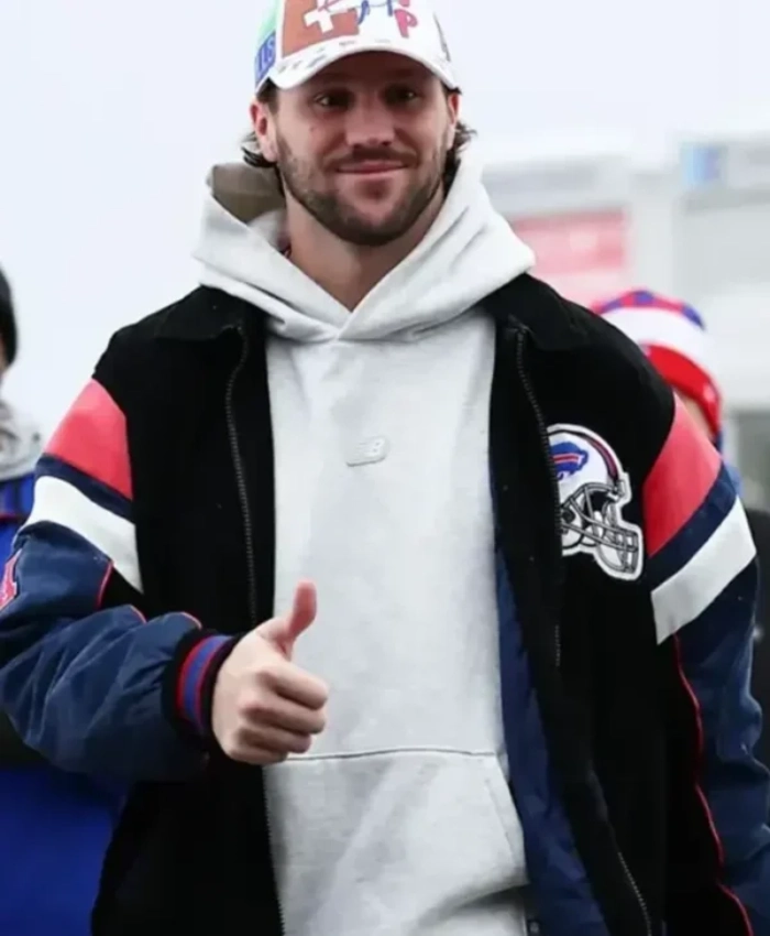 Josh Allen Buffalo Bills Black Bomber Jacket For Sale