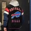 Josh Allen Buffalo Bills Black Satin Bomber Jacket For Sale