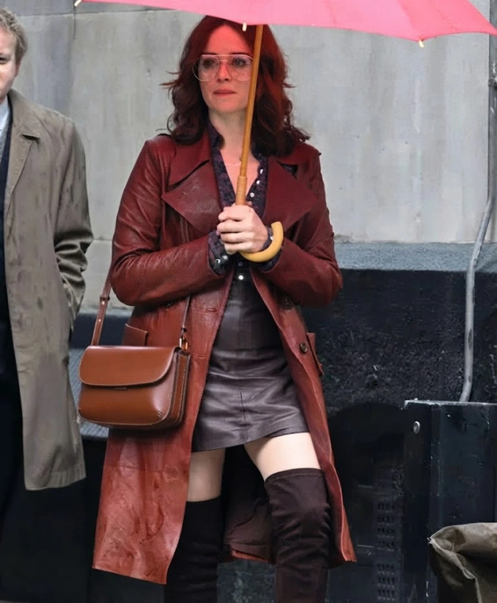 Joyce Hopkirk Ink 2026 Claire Foy Brown Trench Coat