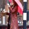 Joyce Hopkirk Ink 2026 Claire Foy Leather Trench Coat