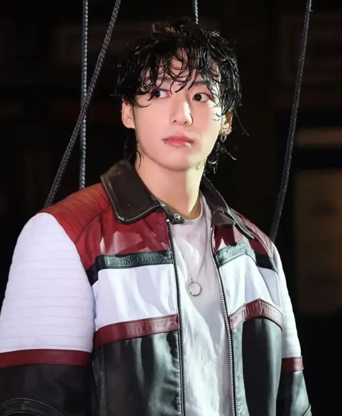 Jungkook Seven Multicolor Leather Jacket
