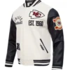 Kansas City Chiefs Black and White Wool Varsity Jacket