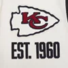Kansas City Chiefs Modern Originals Classic Rib Black and White Varsity Jacket