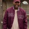 Karamo Brown Queer Eye Bel Air Maroon Bomber Jacket Sale
