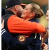 Kate Upton MLB Detroit Tigers Blue and White Fleece Jacket