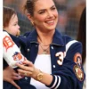 Kate Upton MLB Detroit Tigers Blue and White Jacket