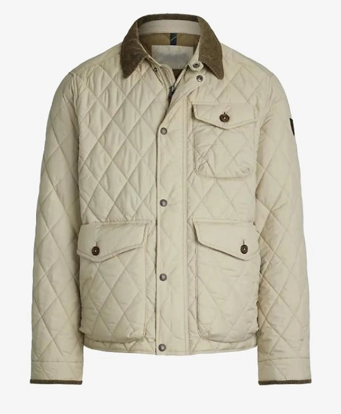 Ken Canion TV Series Caught in the Act Unfaithful S04 White Quilted Jacket On Sale