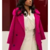 Kimmie TV Series Beauty in Black Taylor Polidore Williams Pink Coat